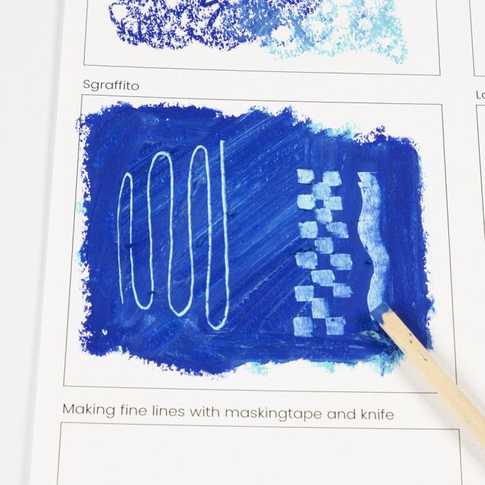 How to create a sgraffito effect with oil pastels