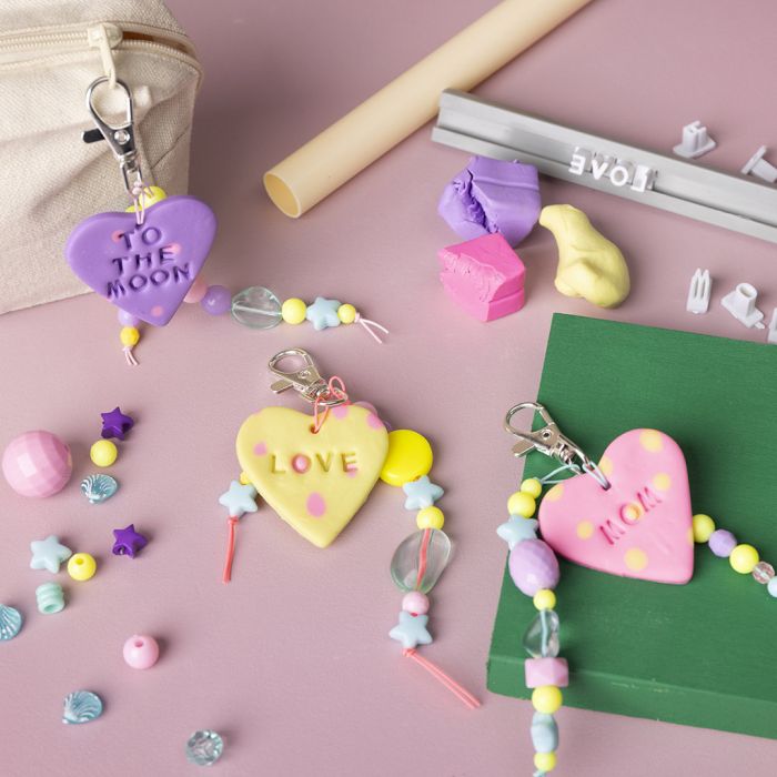 Adorable clay and bead charms