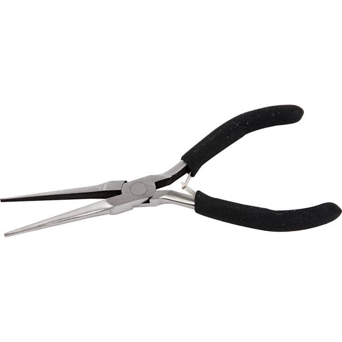 Long Flat-Nose Pliers, L: 55 mm, W: 2-6 mm, 1 pc
