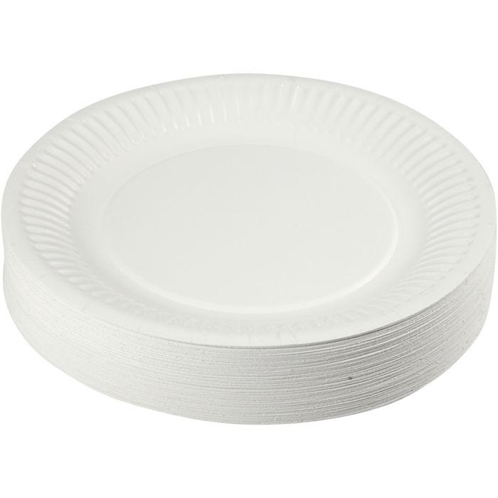 Paper Plates, dia. 18 cm, 100 pc/ 1 pack