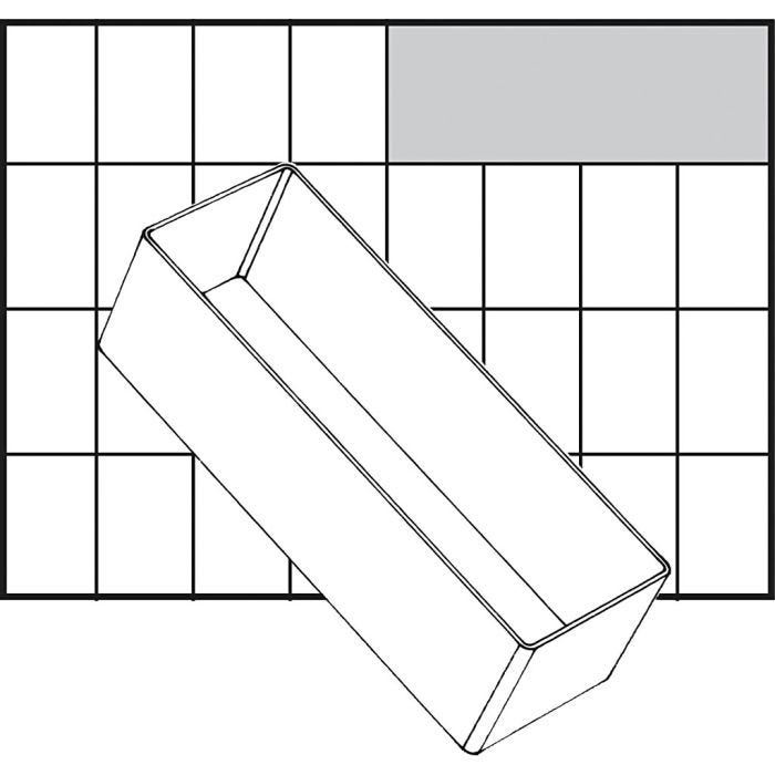 Insert Box, H: 47 mm, size 157x55 mm, 1 pc