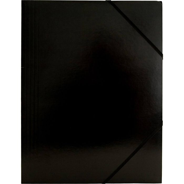 Flap Elasticated Folder, A4, size 22,9×32,4 cm, black, 1 pc