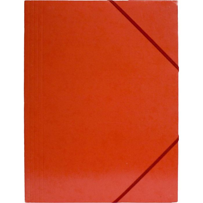Flap Elasticated Folder, A4, size 22,9×32,4 cm, red, 1 pc