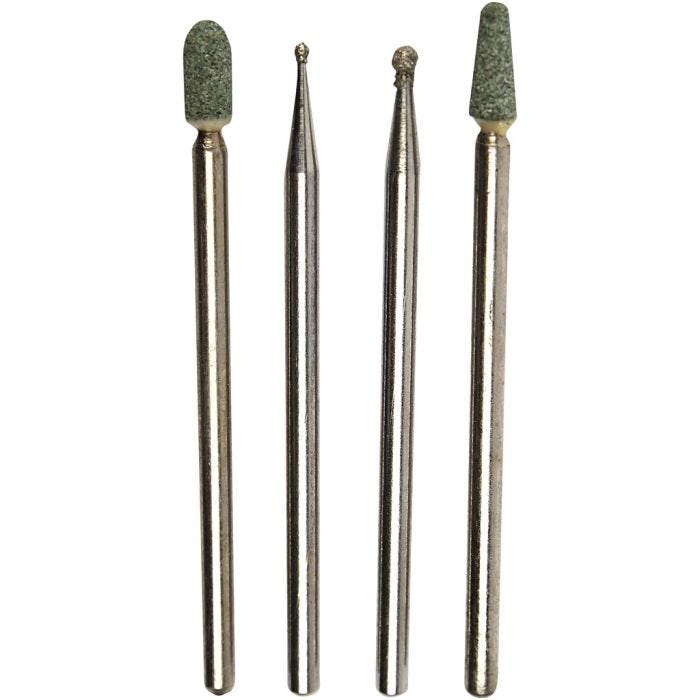 Grinding Bit Set, size 1,0-5 mm, 4 pc/ 1 set