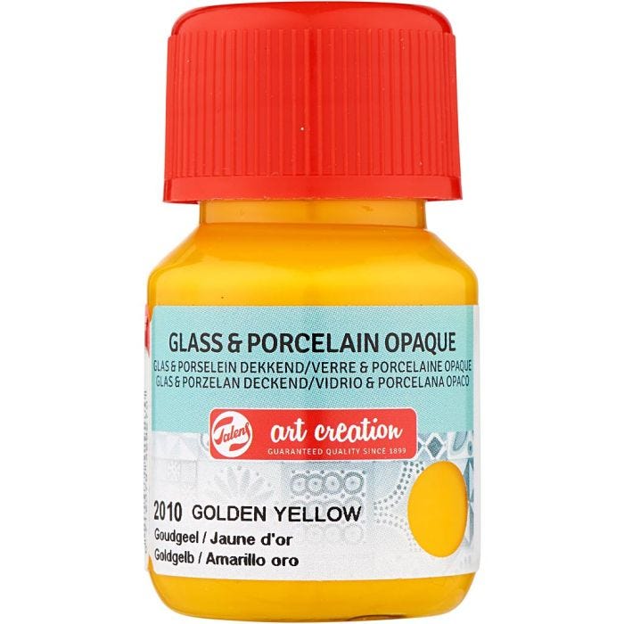 Ceramic and porcelain paint, sun yellow, 30 ml/ 1 bottle