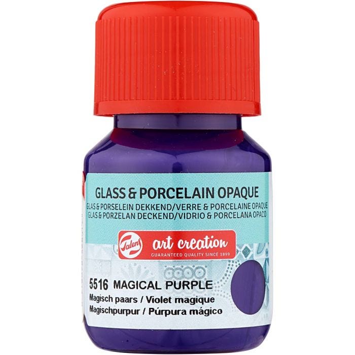 Ceramic and porcelain paint, purple, 30 ml/ 1 bottle