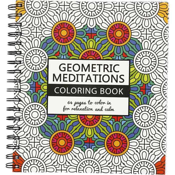Mindfullness Colouring Book, geometric, size 19,5x23 cm, Number of pages 64, 1 pc