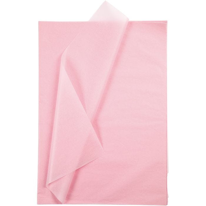 Tissue Paper, sheet 50x70 cm, 17 g, light rose, 10 sheet/ 1 pack