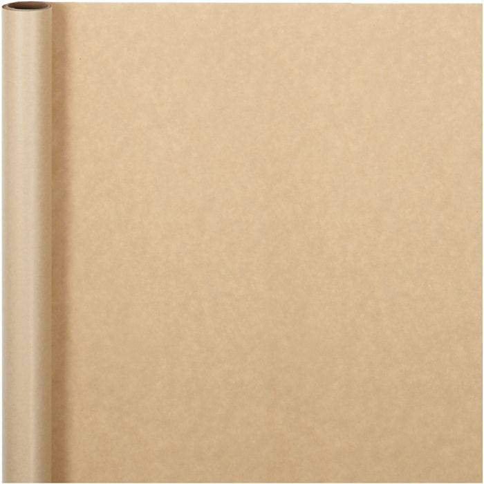 Wrapping Paper, W: 50 cm, 60 g, beige, 5 m/ 1 roll