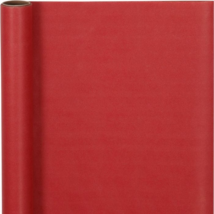Wrapping Paper, W: 50 cm, 60 g, red, 5 m/ 1 roll