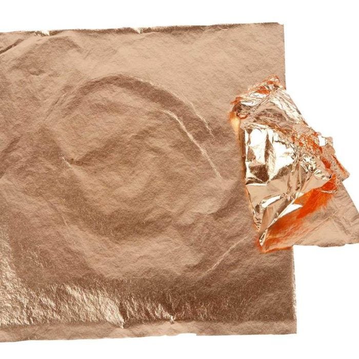 Imitation Metal Leaf, sheet 16x16 cm, copper, 0,625 m2, 25 sheet/ 1 pack