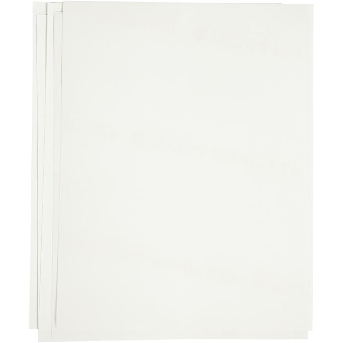 Transfer Sheet, 21,5x28 cm, for dark and light textiles, white, 12 sheet/ 1 pack