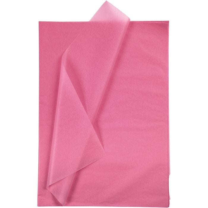 Tissue paper, sheet 50x70 cm, 17 g, pink, 25sheet/ 1 pack
