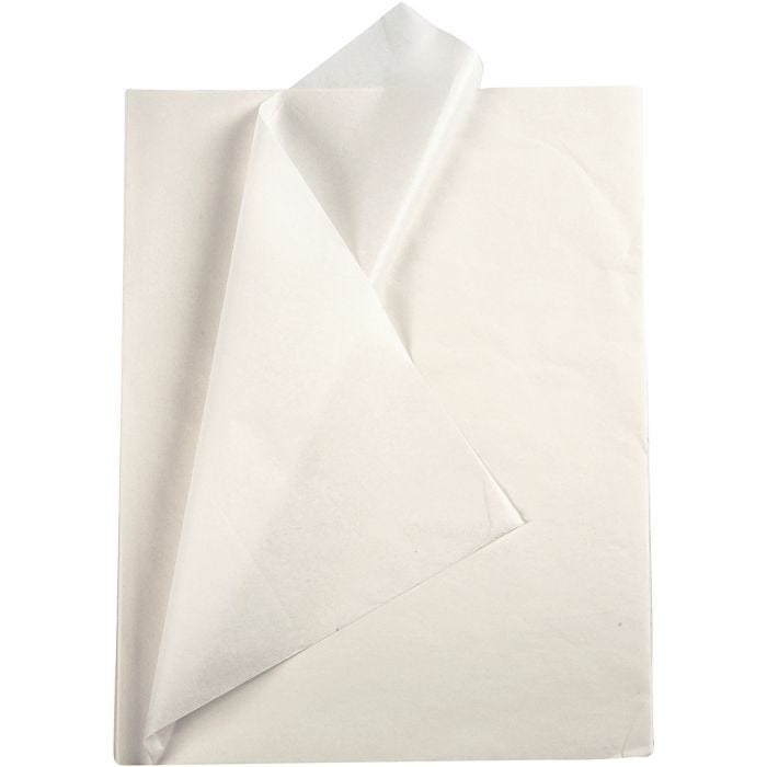 Tissue Paper, sheet 50x70 cm, 17 g, white, 25 sheet/ 1 pack