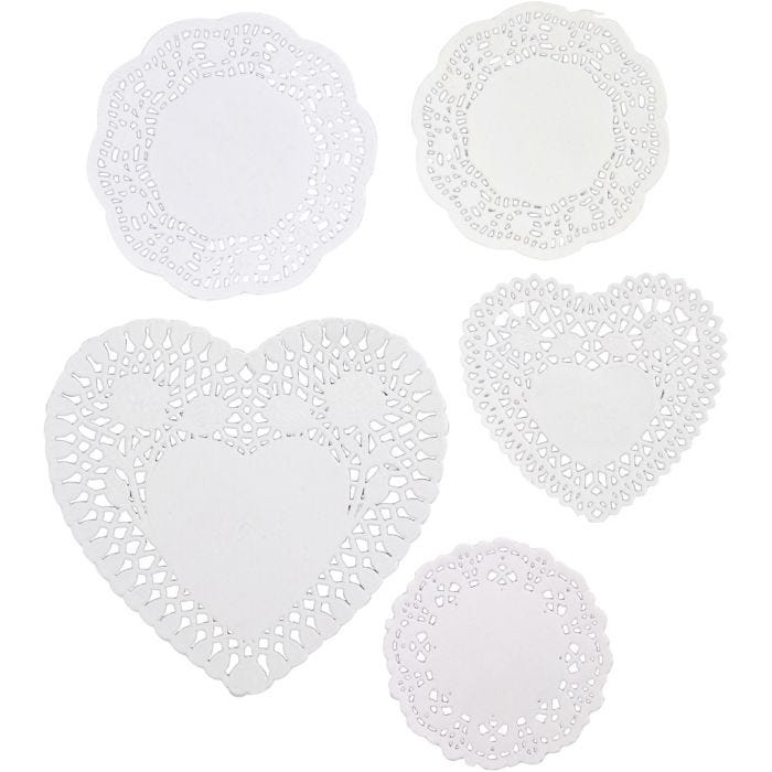 Doilies, size 9-14,5 cm, 5x80 pc/ 1 pack