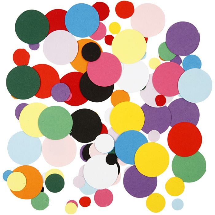 Card Mosaics, round, dia. 10+15+20 mm, 180 g/ 1 pack