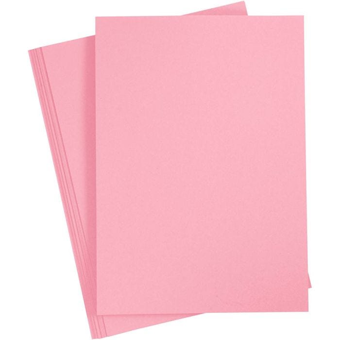Card, A4, sheet 210x297 mm, 210 g, dark rose, 10 sheet/ 1 pack