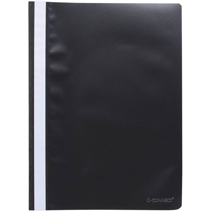 Plastic presentation folders, A4, black, 1 pc