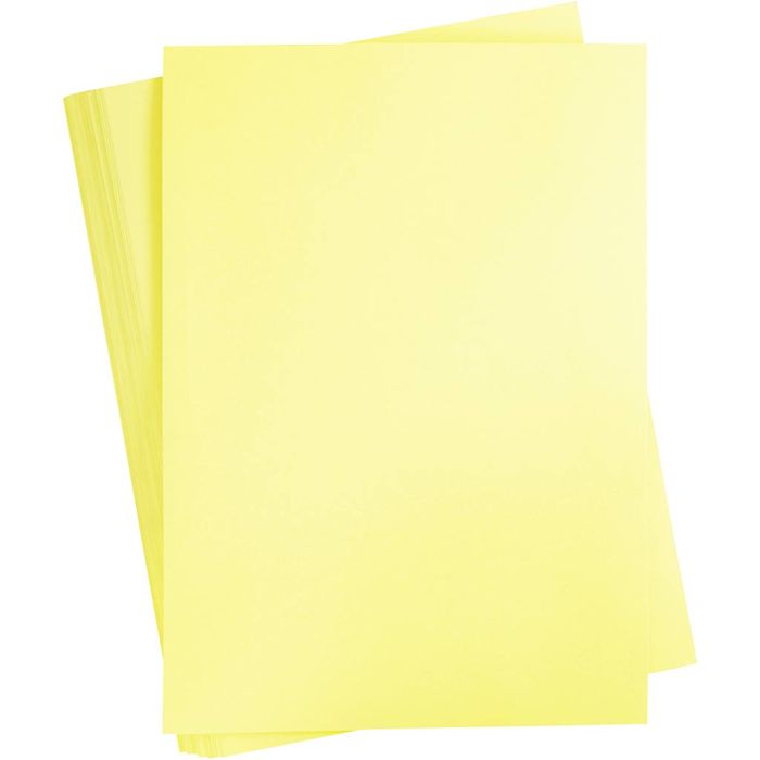 Card, A2, sheet 420x594 mm, 180 g, light yellow, 100 sheet/ 1 pack