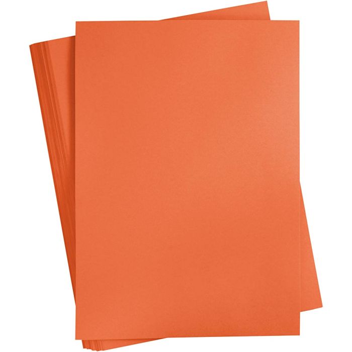 Card, A2, sheet 420x594 mm, 180 g, orange, 100 sheet/ 1 pack