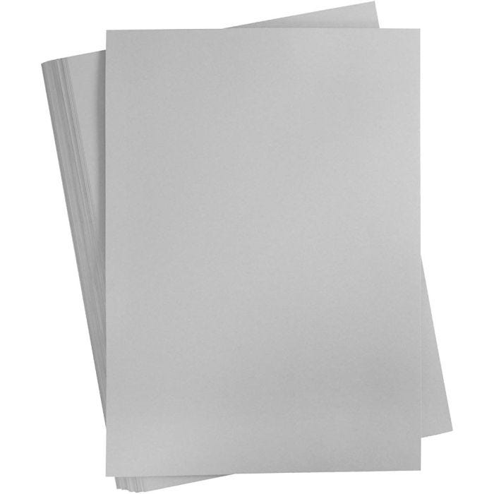 Card, A2, sheet 420x594 mm, 180 g, grey, 100 sheet/ 1 pack