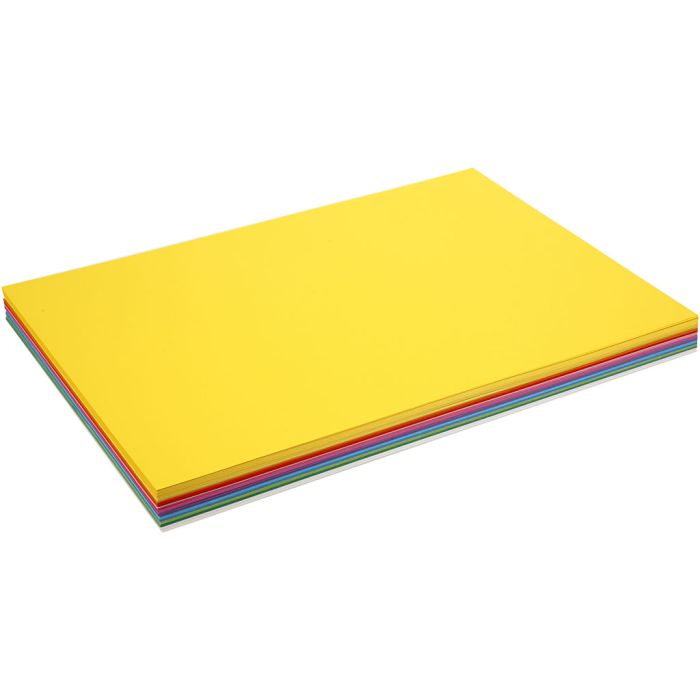 Spring Cardboard, A2, sheet 420x594 mm, 180 g, assorted colours, 300 ass sheets/ 1 pack