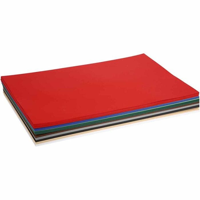 Christmas Card, A2, sheet 420x594 mm, 180 g, assorted colours, 300 ass sheets/ 1 pack