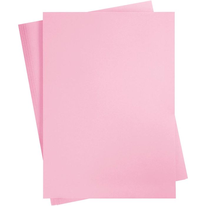 Card Paper, A2, sheet 420x594 mm, 180 g, light pink, 10 sheet/ 1 pack
