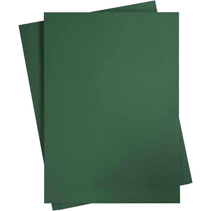 Card, A2, sheet 420x594 mm, 180 g, dark green, 10 sheet/ 1 pack