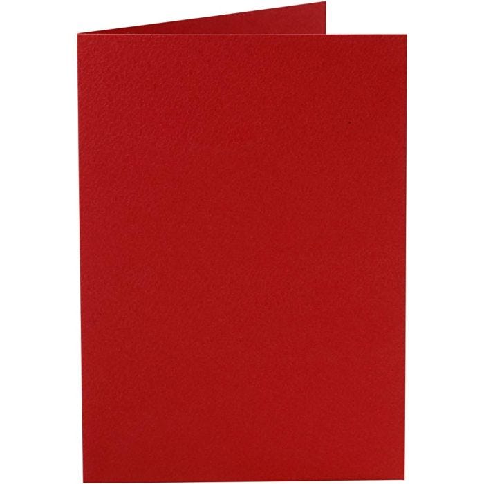 Cards, card size 10,5x15 cm, 220 g, red, 10 pc/ 1 pack