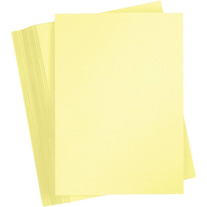 Card, A4, sheet 210x297 mm, 180 g, light yellow, 100 sheet/ 1 pack