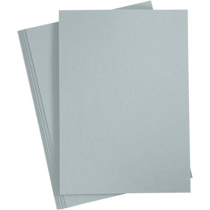 Card, A4, sheet 210x297 mm, 220 g, grey, 10 pc/ 1 pack