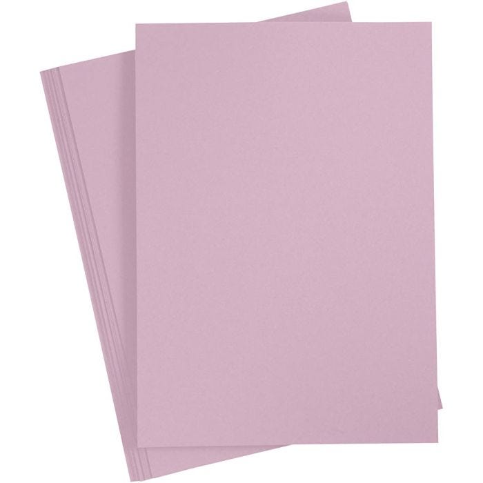 Card, A4, sheet 210x297 mm, 220 g, light lilac, 10 pc/ 1 pack