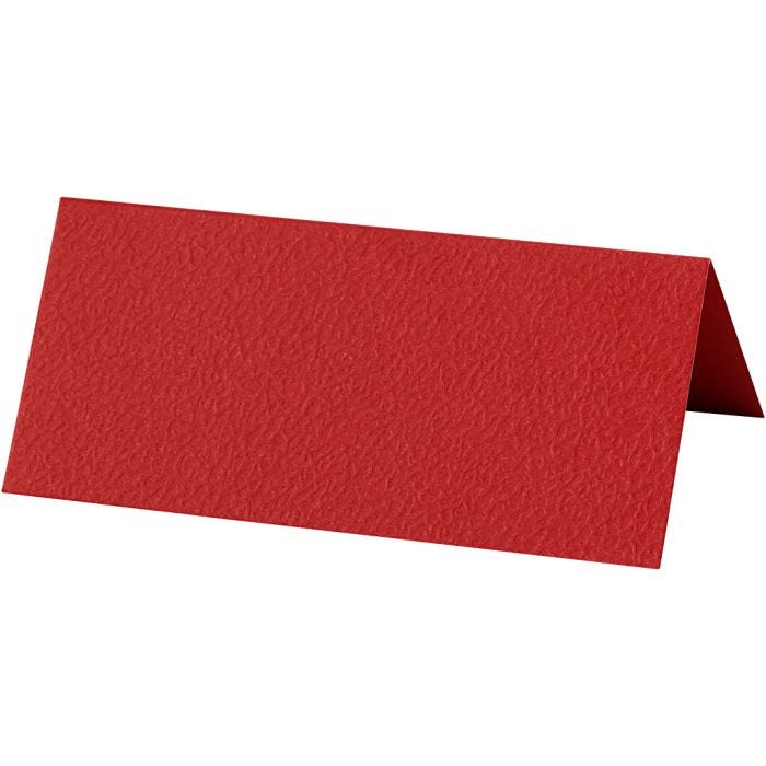 Table place cards, size 9x4 cm, 220 g, red, 10pc/ 1 pack
