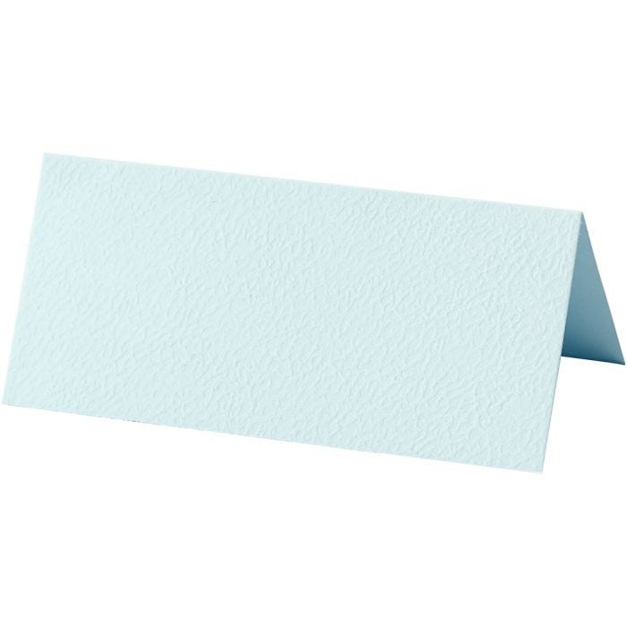 Table place cards, size 9x4 cm, 220 g, light blue, 10 pc/ 1 pack
