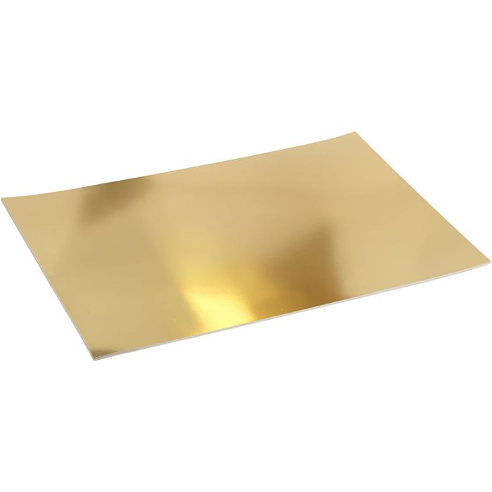 Metallic Foil Card, A2, sheet 420x594 mm, 280 g, gold, 10 sheet/ 1 pack