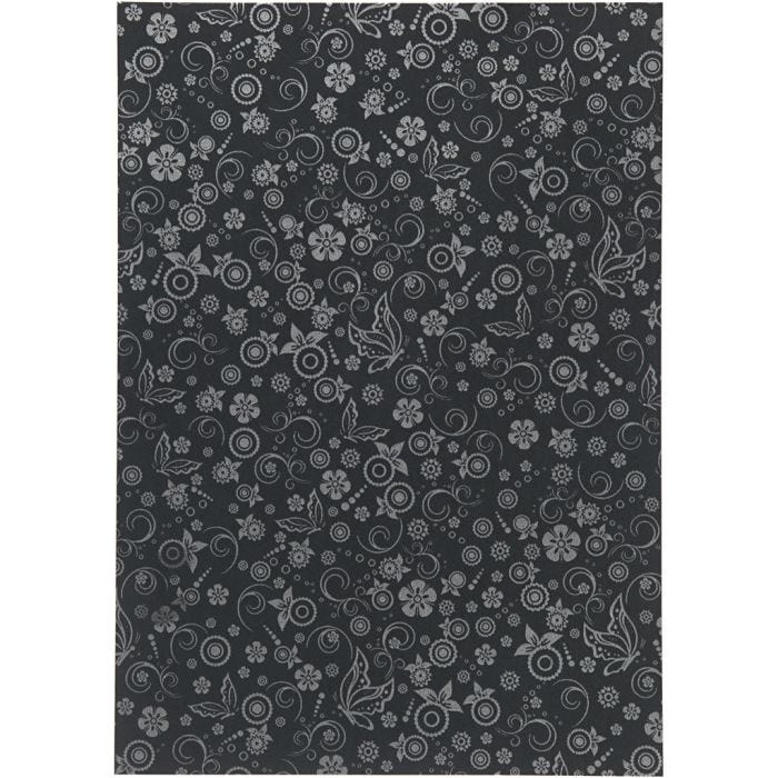 Paper, A4, sheet 210x297 mm, 80 g, black, 20 sheet/ 1 pack