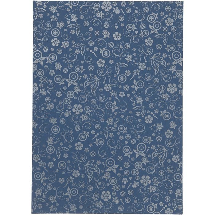 Paper, A4, sheet 210x297 mm, 80 g, blue, 20 sheet/ 1 pack