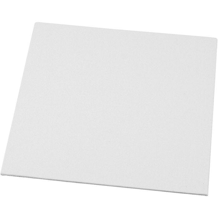 Canvas Panel, size 20x20 cm, thickness 3 mm, 280 g, white, 10 pc/ 1 pack