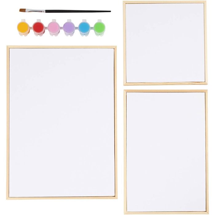 Canvas Panel Mix, colorful, 1 pack