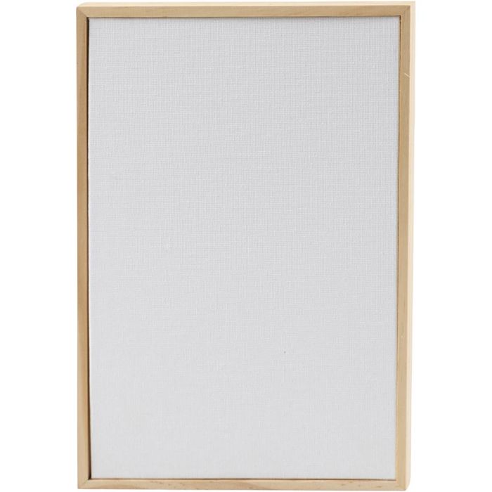 Canvas Panel with Frame, size 15,8x23,8 cm, 280 g, white, 1 pc
