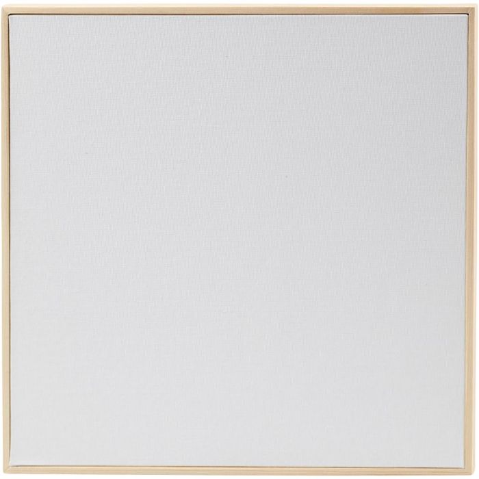 Canvas Panel with Frame, size 30x30 cm, 280 g, white, 1 pc