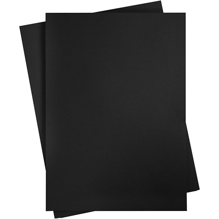 Card, sheet 460x640 mm, 210-220 g, black, 25 sheet/ 1 pack