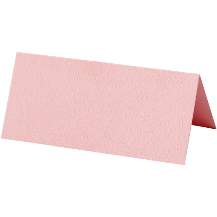 Table place cards, size 9x4 cm, 220 g, light red, 20 pc/ 1 pack