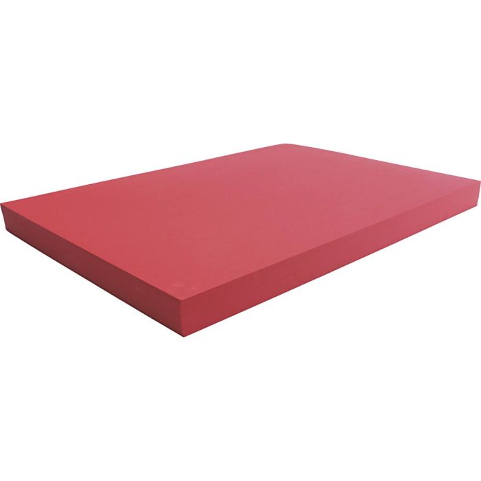 Card, sheet 50x70 cm, 270 g, red, 10 sheet/ 1 pack