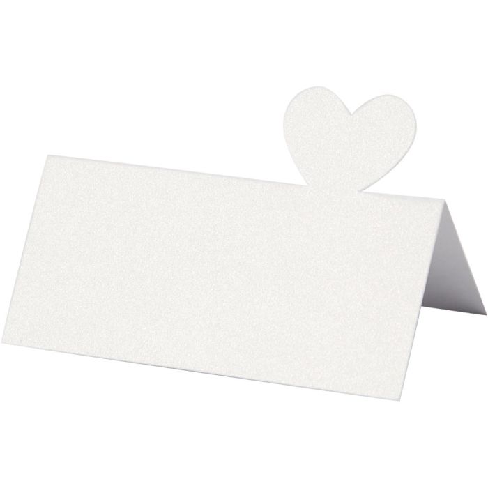 Place Cards, size 8x8,5 cm, 120 g, white, 20 pc/ 1 pack