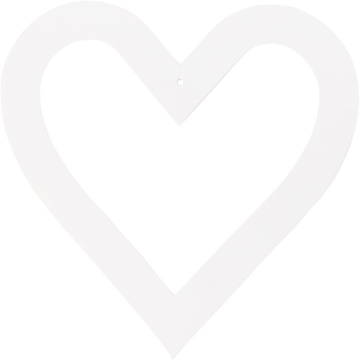 Heart Frame, size 18x18 cm, 230 g, white, 16 pc/ 1 pack