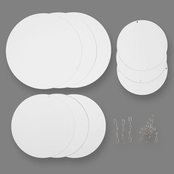 Mobile Ornaments, dia. 12+15+18 cm, 300 g, 4 set/ 1 pack