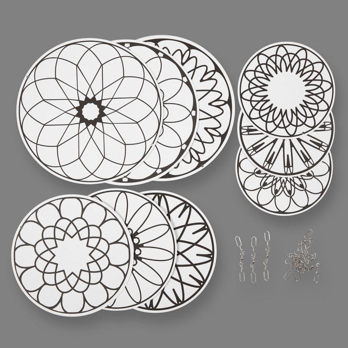 Mobile Ornaments with Motifs, dia. 12+15+18 cm, 300 g, 3 set/ 1 pack