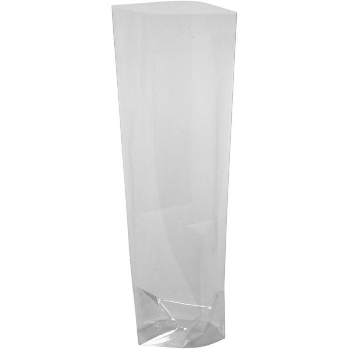 Cellophane Bag, H: 16 cm, size 6,5x4,5 cm, thickness 25 my, 20 pc/ 1 pack